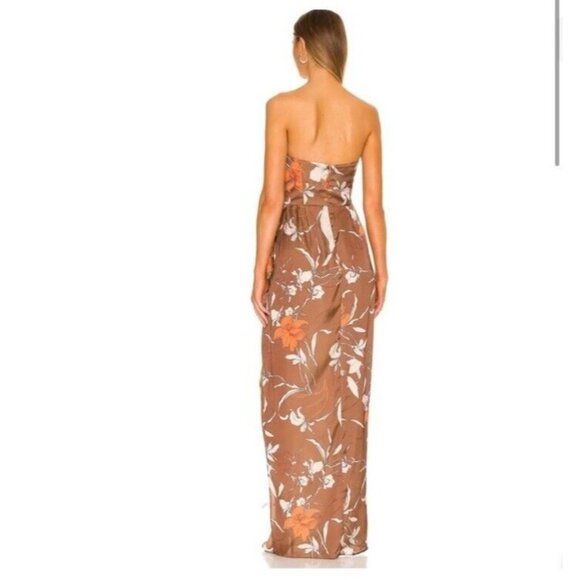 Katie May Baby Cakes Gown Cocoa Mocha Latte Floral - Picture 4 of 8